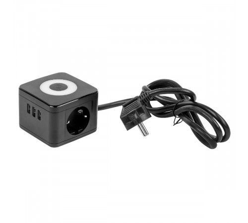 Удлинитель Uniel S-GCD2-1,5SBU BLACK UL-00011250 Удлинитель Uniel S-GCD2-1,5SBU BLACK UL-00011250