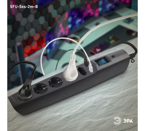Сетевой фильтр Эра SFU-5es-2m-B C0043326