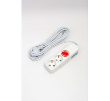 Удлинитель с/з 3вх с защитными шторками с включателем ELBI Myra 527-010205-312