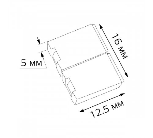 Коннектор для светодиодной ленты 5050 и 2835/120SMD Gauss (5 шт) 205204000 Коннектор для светодиодной ленты 5050 и 2835/120SMD Gauss (5 шт) 205204000