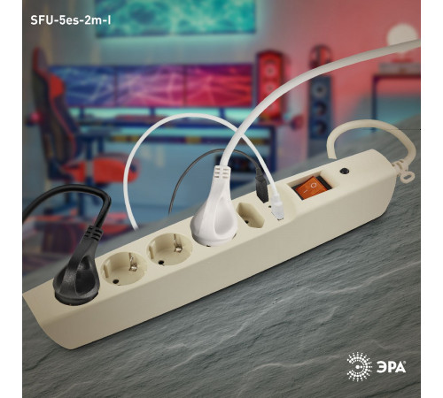 Сетевой фильтр Эра SFU-5es-2m-I C0043328