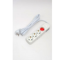 Удлинитель с/з 4вх с защитными шторками с включателем ELBI Myra 527-010205-412