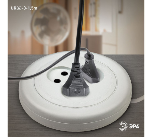Удлинитель электрический Эра UR(6)-3-1,5m Б0035761 Удлинитель электрический Эра UR(6)-3-1,5m Б0035761