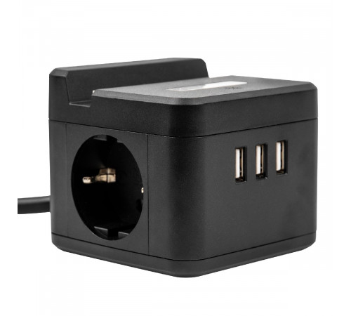 Удлинитель Uniel S-GCD2-1,5SBUH BLACK UL-00011252 Удлинитель Uniel S-GCD2-1,5SBUH BLACK UL-00011252