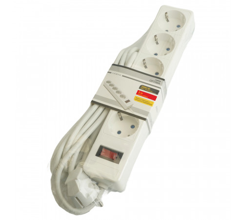 Сетевой фильтр 5-местный с/з Stekker Optima HM20-51-05 50094 Сетевой фильтр 5-местный с/з Stekker Optima HM20-51-05 50094