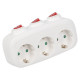 Разветвитель сетевой с выключателем Uniel S-GES3-16OB WHITE UL-00011239