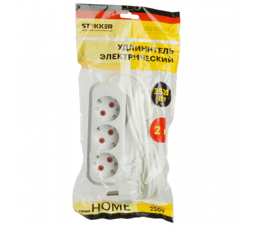 Удлинитель четырехместный Stekker Home 49351 Удлинитель четырехместный Stekker Home 49351