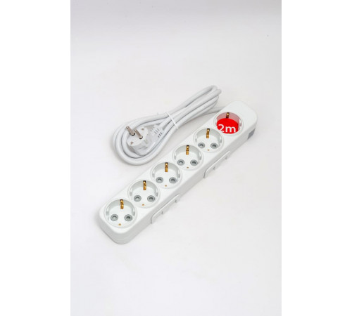 Удлинитель с/з 6вх с защитными шторками ELBI Myra 527-010202-621