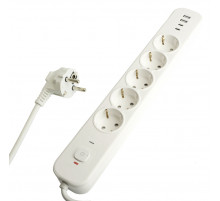 Сетевой фильтр 5-местный с/з и 2 USB-A+2 Type-C 3 Stekker Nova HM21-51-03 50103