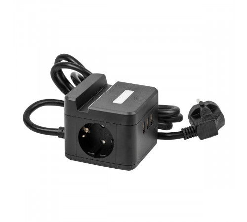 Удлинитель Uniel S-GCD2-1,5SBUH BLACK UL-00011252 Удлинитель Uniel S-GCD2-1,5SBUH BLACK UL-00011252