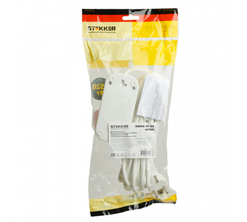 Удлинитель двухместный Stekker Home 49341 Удлинитель двухместный Stekker Home 49341