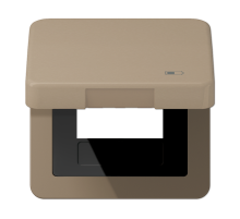 Рамка с подпружиненной крышкой для USB-механизмов Jung CD590KLUSBGB
