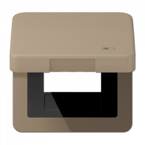 Рамка с подпружиненной крышкой для USB-механизмов Jung CD590KLUSBGB