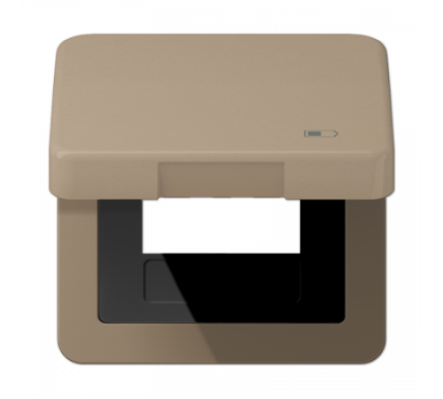 Рамка с подпружиненной крышкой для USB-механизмов Jung CD590KLUSBGB