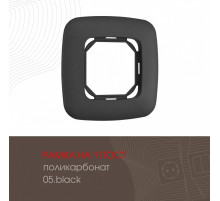 Рамка одноместная Arte Milano 505.05-1.black