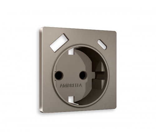 Лицевая панель для розетки с/з со шторками 2USB A+C Ambrella Volt Alfa AP6400 Лицевая панель для розетки с/з со шторками 2USB A+C Ambrella Volt Alfa AP6400