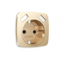 Лицевая панель для розетки с/з со шторками 2USB A+A Ambrella Volt Omega OP6090