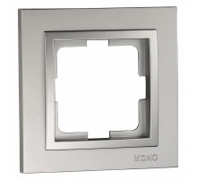 Рамка на 1 пост Mono Electric Despina серебро 102-210000-160