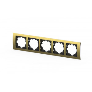 Рамка пятиместная ELBI Zena Platin 500-073400-250