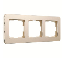 Рамка на 3 поста Werkel Platinum шампань 4690389184499 W0032611