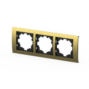 Рамка трехместная ELBI Zena Platin 500-073400-227