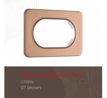 Рамка для двойной розетки Arte Milano 502.07-double.brown