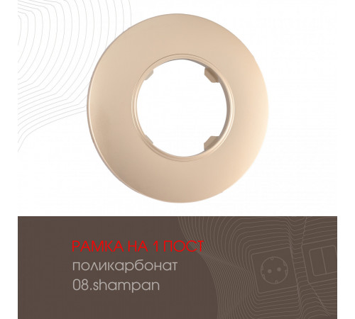 Рамка одноместная Arte Milano 502.08-1.shampan Рамка одноместная Arte Milano 502.08-1.shampan