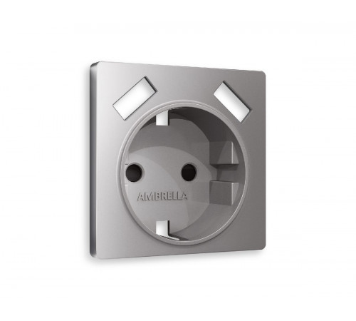 Лицевая панель для розетки с/з со шторками 2USB A+A Ambrella Volt Alfa AP5090 Лицевая панель для розетки с/з со шторками 2USB A+A Ambrella Volt Alfa AP5090