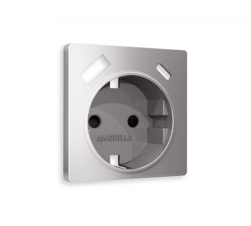 Лицевая панель для розетки с/з со шторками 2USB A+C Ambrella Volt Alfa AP5100 Лицевая панель для розетки с/з со шторками 2USB A+C Ambrella Volt Alfa AP5100