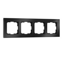 Рамка Werkel Aluminium на 4 поста алюминий черный W0041708 4690389158124