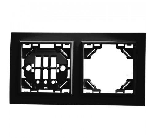 Рамка 2-местная горизонтальная Stekker PFR00-9002-03 39483 Рамка 2-местная горизонтальная Stekker PFR00-9002-03 39483