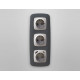 Лицевая панель для розетки с/з со шторками 2USB A+C Ambrella Volt Omega OP4100
