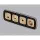 Лицевая панель для HDMI розетки Ambrella Volt Omega OP6140