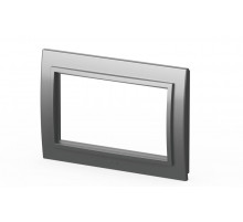 Рамка для двухместной розетки с заземлением ELBI Zena 608-011000-907