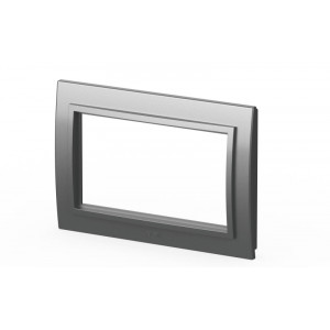 Рамка для двухместной розетки с заземлением ELBI Zena 608-011000-907
