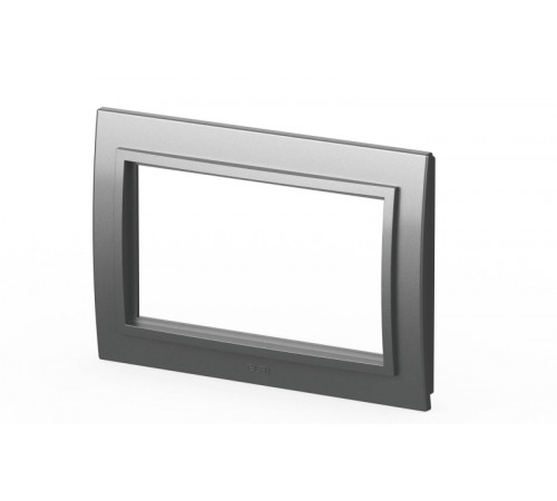 Рамка для двухместной розетки с заземлением ELBI Zena 608-011000-907 Рамка для двухместной розетки с заземлением ELBI Zena 608-011000-907