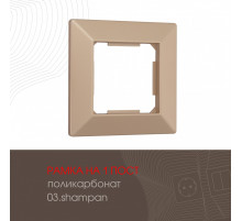 Рамка одноместная Arte Milano 503.03-1.shampan