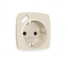 Лицевая панель для розетки с/з со шторками 2USB A+C Ambrella Volt Omega OP3300