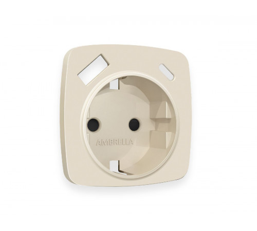 Лицевая панель для розетки с/з со шторками 2USB A+C Ambrella Volt Omega OP3300 Лицевая панель для розетки с/з со шторками 2USB A+C Ambrella Volt Omega OP3300
