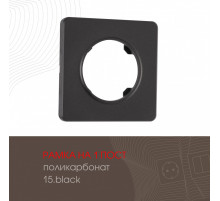 Рамка одноместная Arte Milano 502.15-1.black