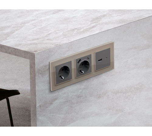 Рамка двухместная Ambrella Volt Platos AF380602 Рамка двухместная Ambrella Volt Platos AF380602