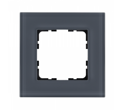 Рамка 1-постовая, стекло Маренго Jasmart G-Glass G1001GC Рамка 1-постовая, стекло Маренго Jasmart G-Glass G1001GC