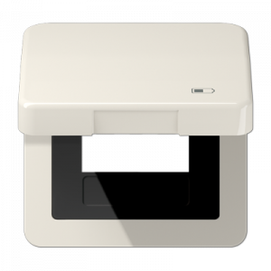 Рамка с подпружиненной крышкой для USB-механизмов Jung CD590KLUSB