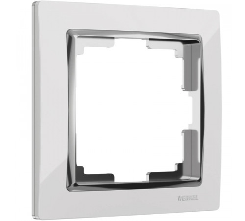 Рамка на 1 пост Werkel Snabb белый/хром W0011901 4690389160677 Рамка на 1 пост Werkel Snabb белый/хром W0011901 4690389160677