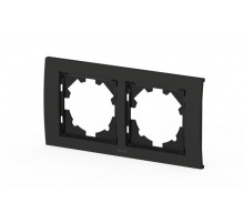 Рамка двухместная ELBI Zena Platin 500-073700-226