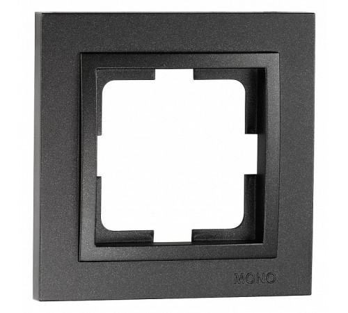 Рамка на 1 пост Mono Electric Despina графит 102-200000-160 Рамка на 1 пост Mono Electric Despina графит 102-200000-160