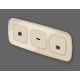 Лицевая панель для компьютерной/телефонной розетки RJ-45/RJ-11 Ambrella Volt Omega OP3320