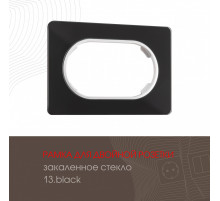 Рамка для двойной розетки Arte Milano 502.13-double.black