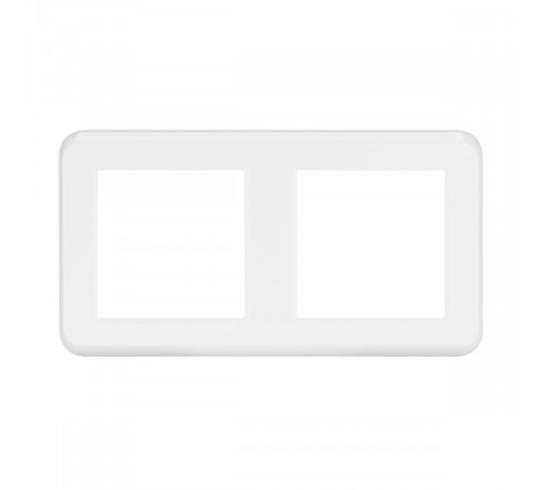 Рамка двухместная Arlight FRM-VERSA-PL-2-WH 043776 Рамка двухместная Arlight FRM-VERSA-PL-2-WH 043776