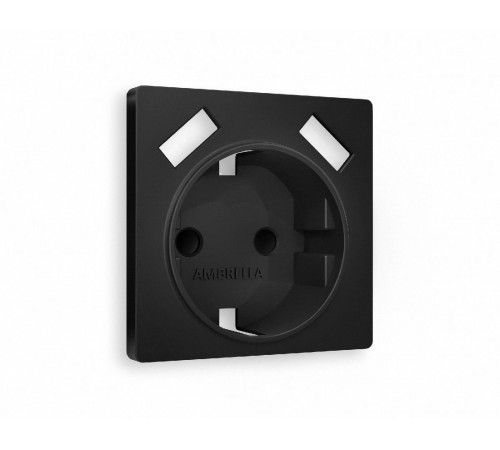Лицевая панель для розетки с/з со шторками 2USB A+A Ambrella Volt Alfa AP8090